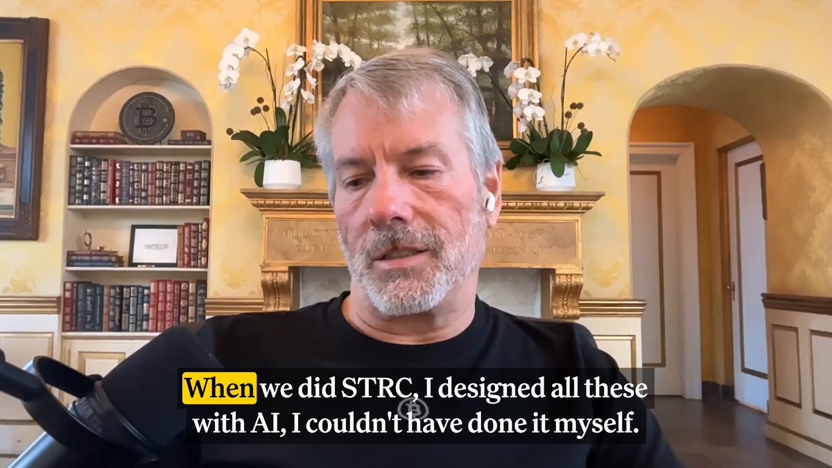 Michael Saylor称用 AI 设计 STRC 优先股，现价约较目标值低13% 配图