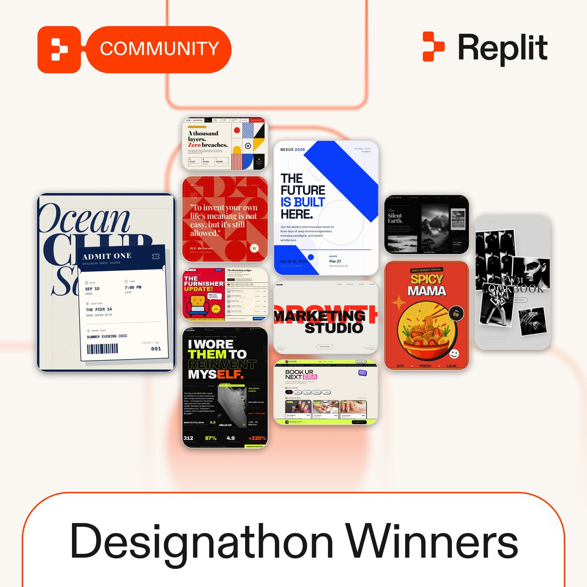 Replit 将直播揭晓 Designathon 获奖者并分享最新动态 配图