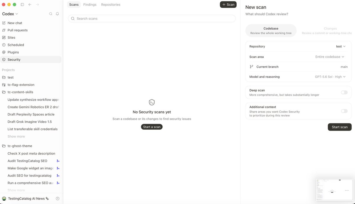ChatGPT桌面端新增代码仓库安全扫描功能 配图