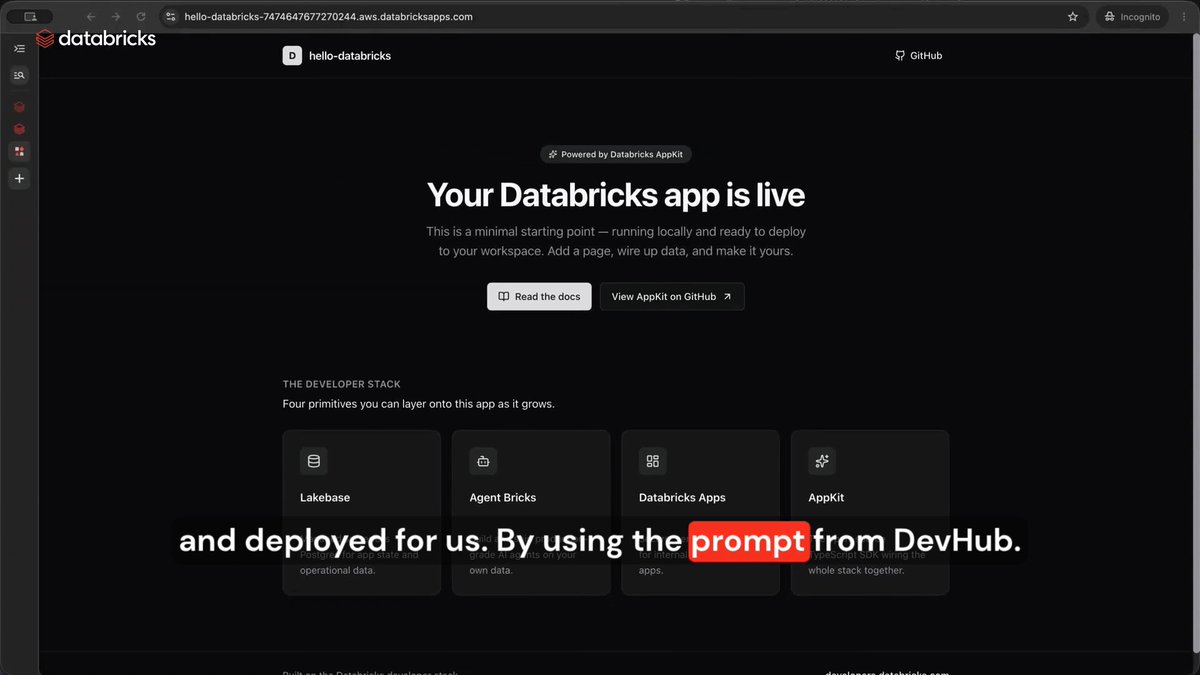 Databricks 推出应用开发快捷指南与模板 配图