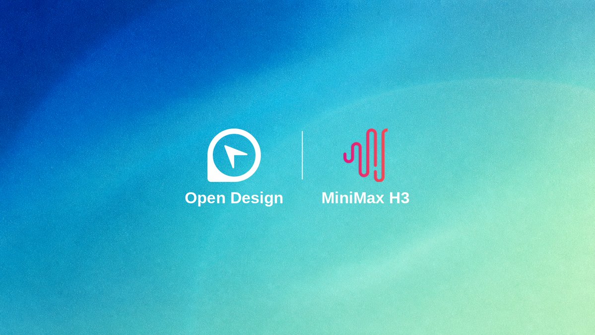 MiniMax H3 视频生成模型上线 Open Design 平台 配图