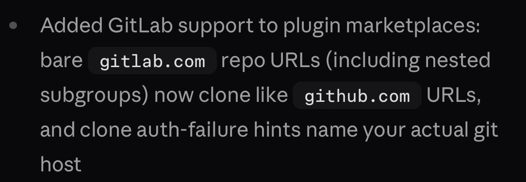 Claude Code 2.1.232 版本新增支持 GitLab 插件 配图