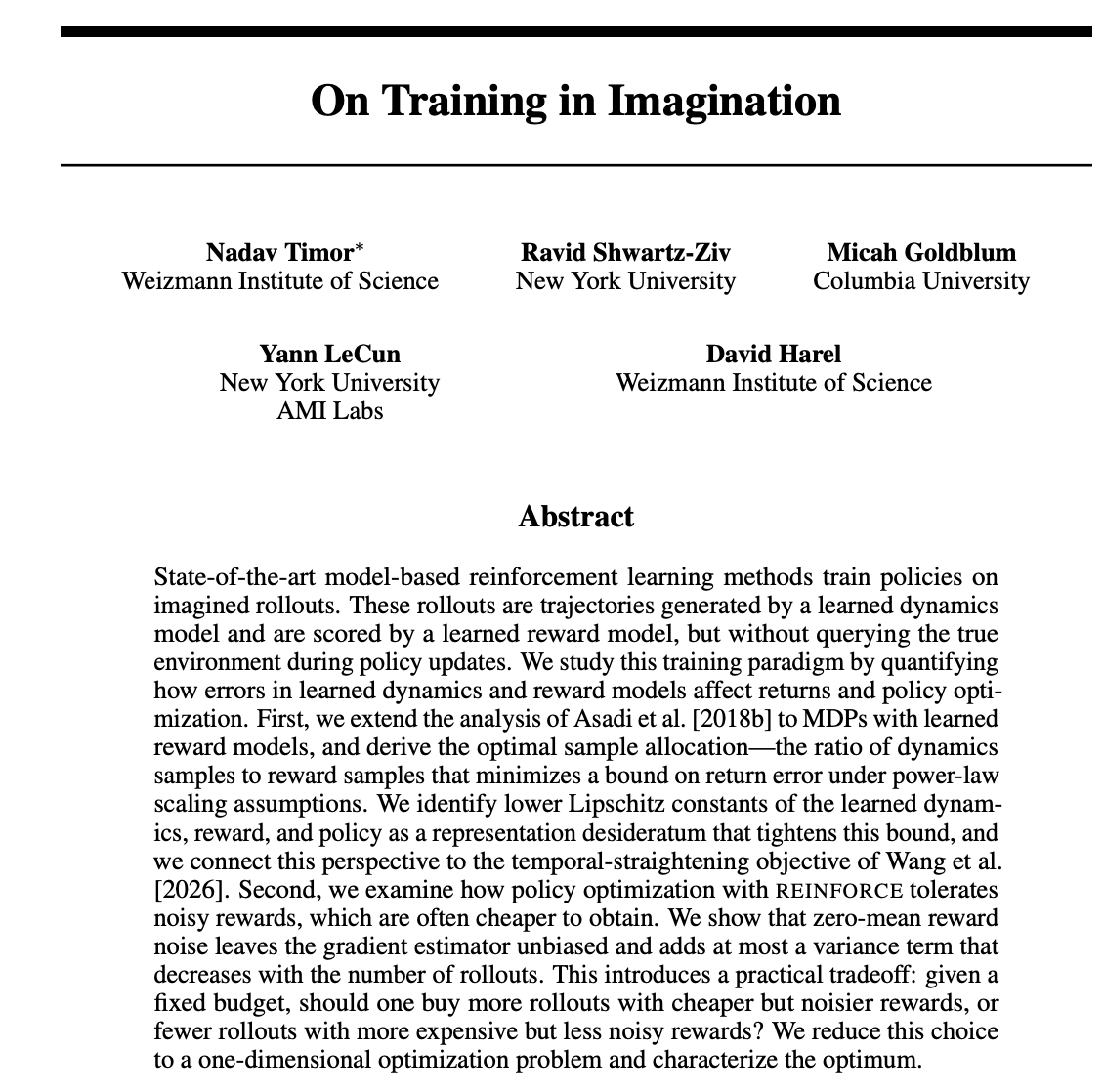 Yann LeCun 转发关注 AI 下一代训练范式及“Dreaming”机制讨论 配图
