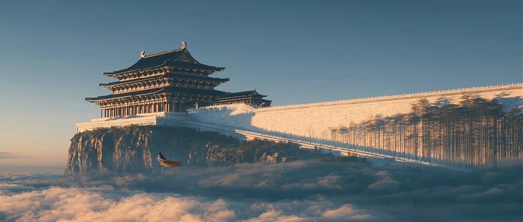成都验光师自学AI，用手机创作“云海天宫”视频 配图