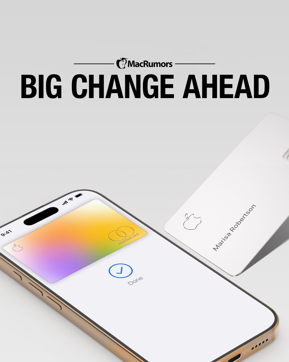 Apple Card迎来七周年，MacRumors预告将有重大变化 配图