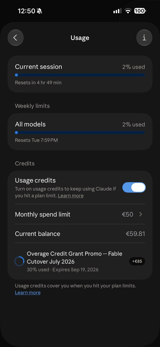 Claude iOS 应用新增使用额度显示及头像功能开发中 配图