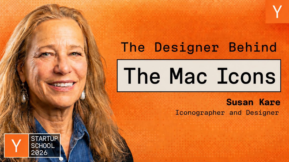 Y Combinator 发布初代 Mac 设计师 Susan Kare 演讲视频 配图