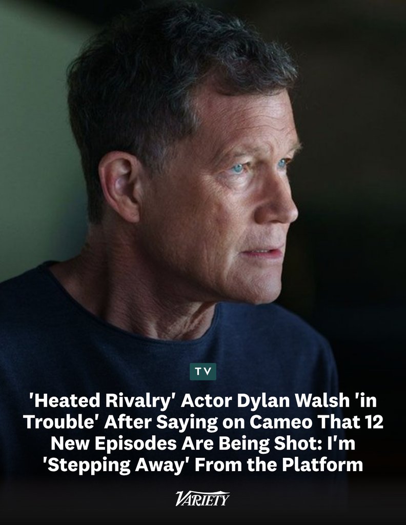 演员Dylan Walsh就《Heated Rivalry》集数言论致歉并澄清 配图