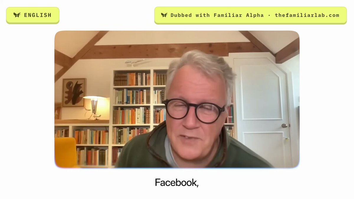 Familiar 展示 AI 配音技术，将 Paul Graham 演讲转为多语种 配图