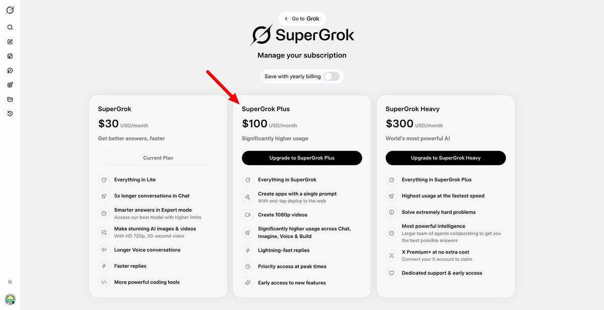 SpaceXAI 推出每月 100 美元的 SuperGrok Plus 订阅计划 配图