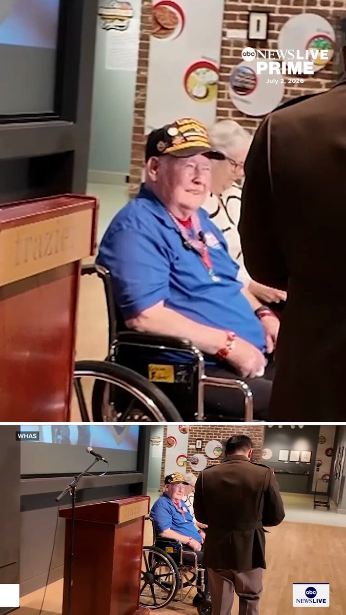 肯塔基州二战老兵负伤81年后获颁紫心勋章 配图