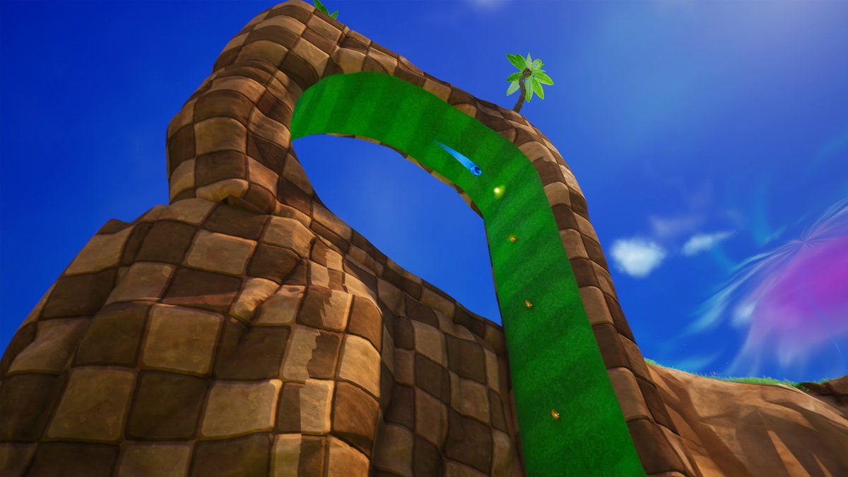 《堡垒之夜》联动《索尼克》“Green Hill Zone”画面首次公开 配图