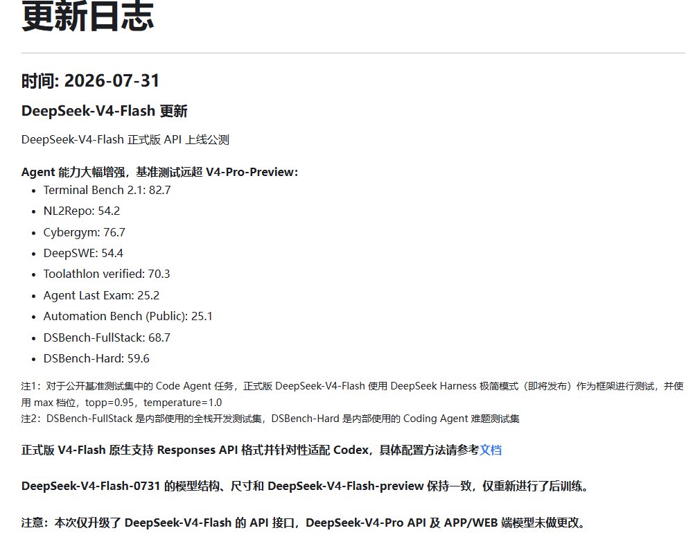 DeepSeek-V4-Flash正式版API上线公测 配图
