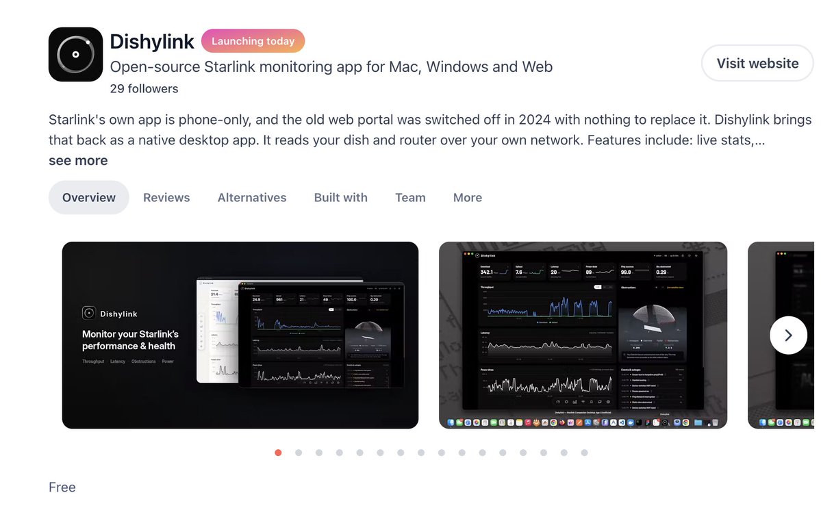 Dishylink 下载量破四千并登陆 Product Hunt 配图