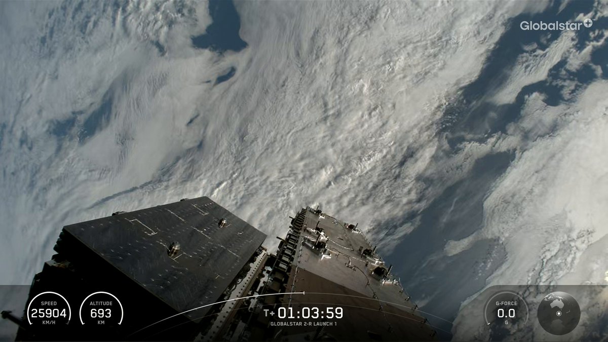 SpaceX 确认所有 Globalstar 2-R 卫星已成功部署 配图